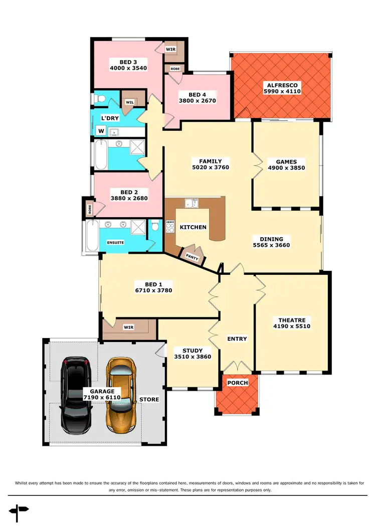 Floorplan of Homely house listing, 8 Cressey Link, Baldivis WA 6171