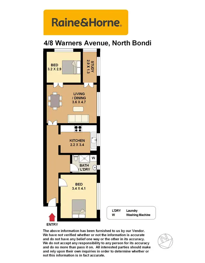 Floorplan of Homely apartment listing, 4/8 Warners Avenue, North Bondi NSW 2026
