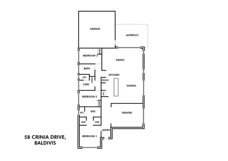 Floorplan of Homely house listing, 58 Crinia Drive, Baldivis WA 6171