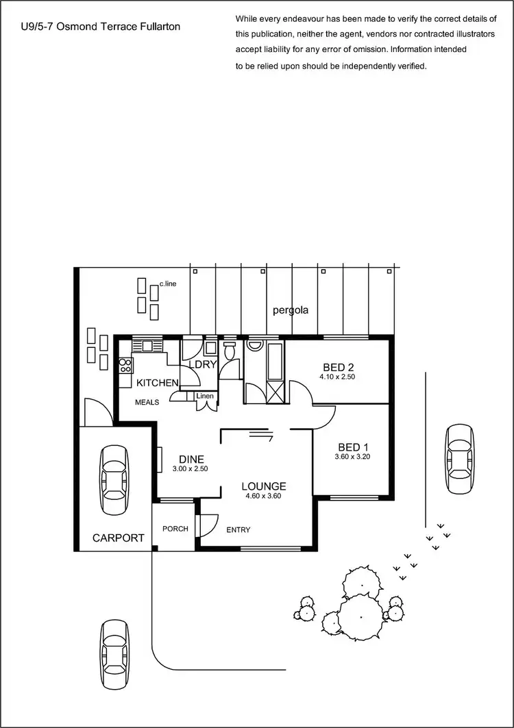 Floorplan of Homely unit listing, 9/5-7 Osmond Terrace, Fullarton SA 5063