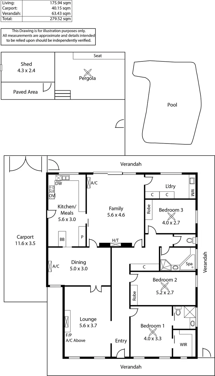 Floorplan of Homely house listing, 1 Joyleen Court, Athelstone SA 5076