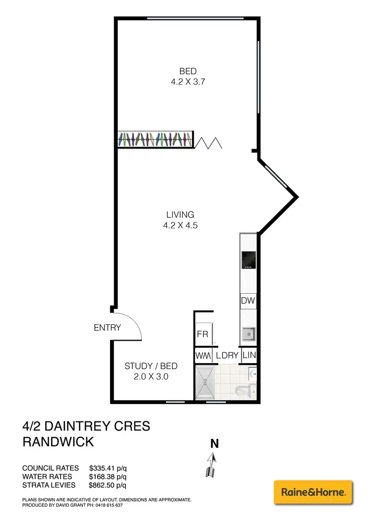 Floorplan of Homely apartment listing, 4/2 Daintrey Crescent, Randwick NSW 2031