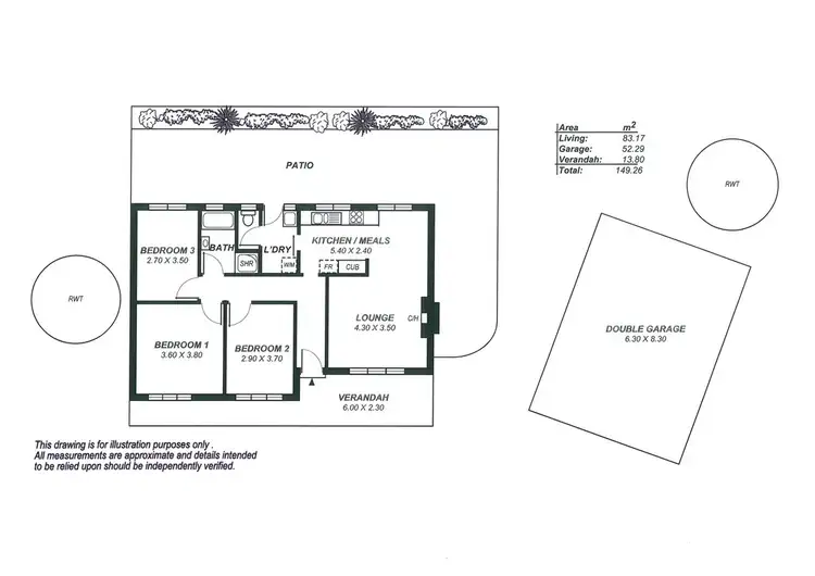 Floorplan of Homely house listing, 240b Marble Hill Road, Marble Hill SA 5137