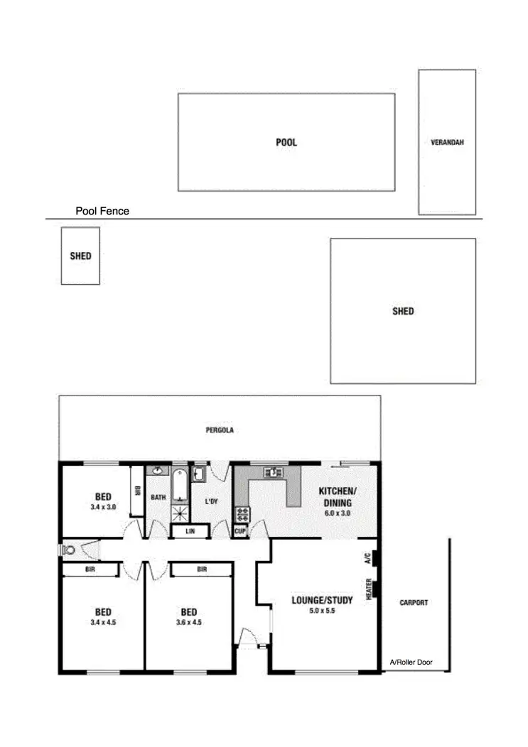 Floorplan of Homely house listing, 291 Commercial Road, Seaford SA 5169