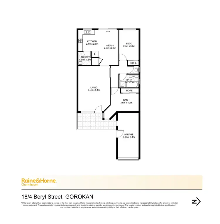 Floorplan of Homely villa listing, 18/4 Beryl Street, Gorokan NSW 2263