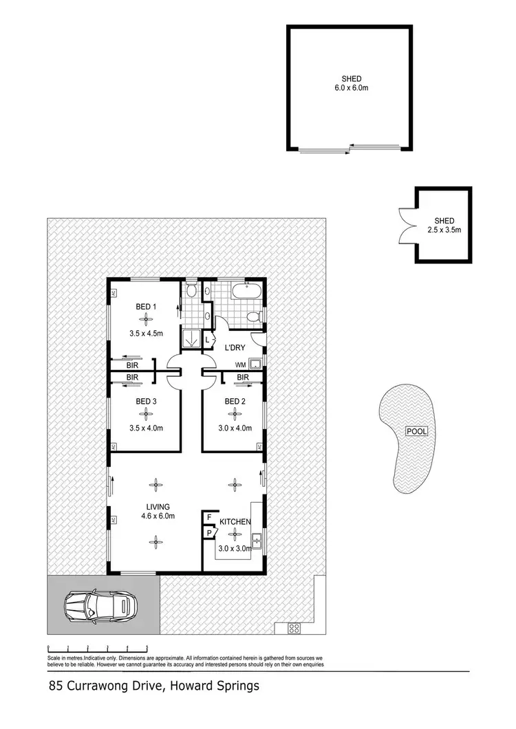 Floorplan of Homely house listing, 85 Currawong Drive, Howard Springs NT 835