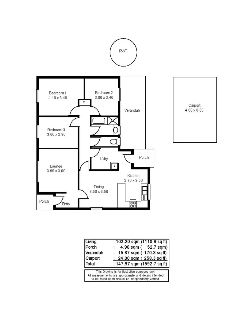 Floorplan of Homely house listing, 6 Elizabeth Street, Mannum SA 5238