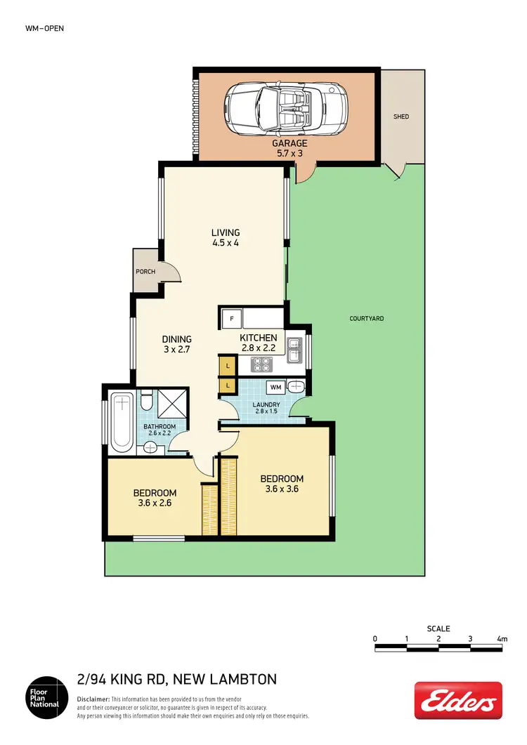 Floorplan of Homely house listing, 2/94 Kings Road, New Lambton NSW 2305