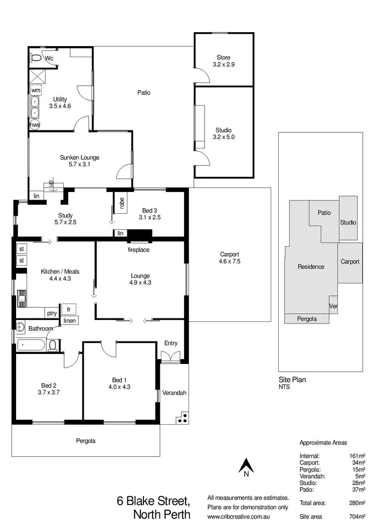 Floorplan of Homely house listing, 6 Blake Street, North Perth WA 6006