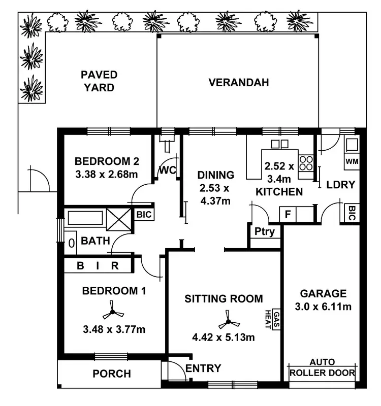 Floorplan of Homely unit listing, 2/1 Metcalfe Avenue, Modbury Heights SA 5092