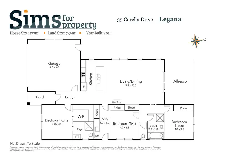 Floorplan of Homely house listing, 35 Corella Drive, Legana TAS 7277