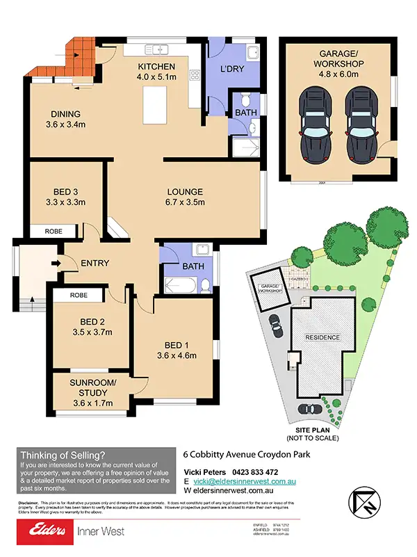 Floorplan of Homely house listing, 6 Cobbitty Avenue, Croydon Park NSW 2133