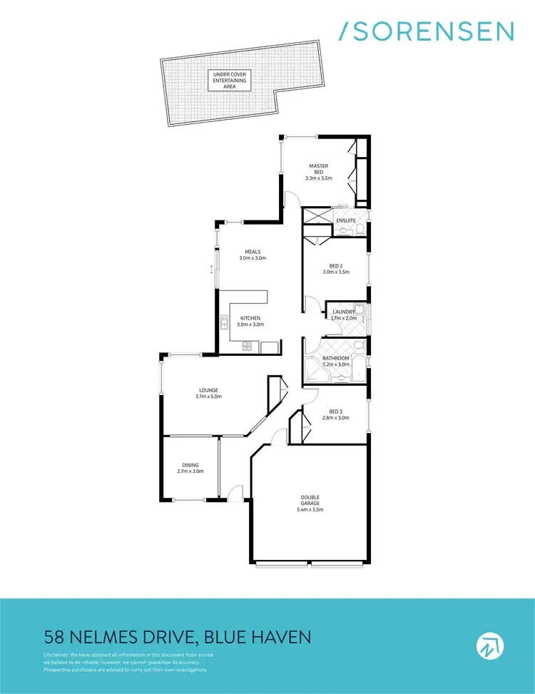 Floorplan of Homely house listing, 58 Nelmes Road, Blue Haven NSW 2262