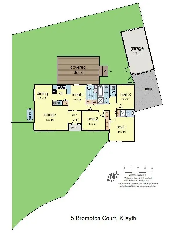 Floorplan of Homely house listing, 5 Brompton Court, Kilsyth VIC 3137