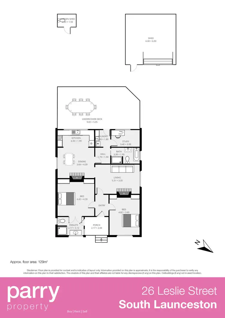 Floorplan of Homely house listing, 26 Leslie Street, South Launceston TAS 7249
