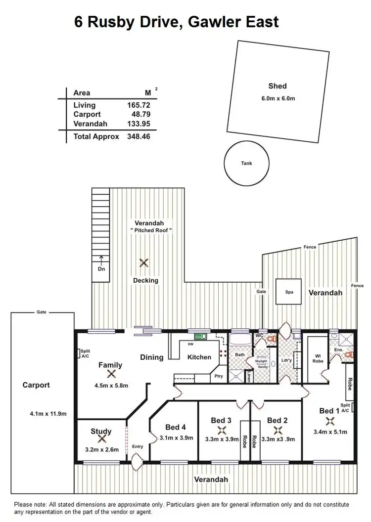 Floorplan of Homely house listing, 6 Rusby Drive, Gawler East SA 5118