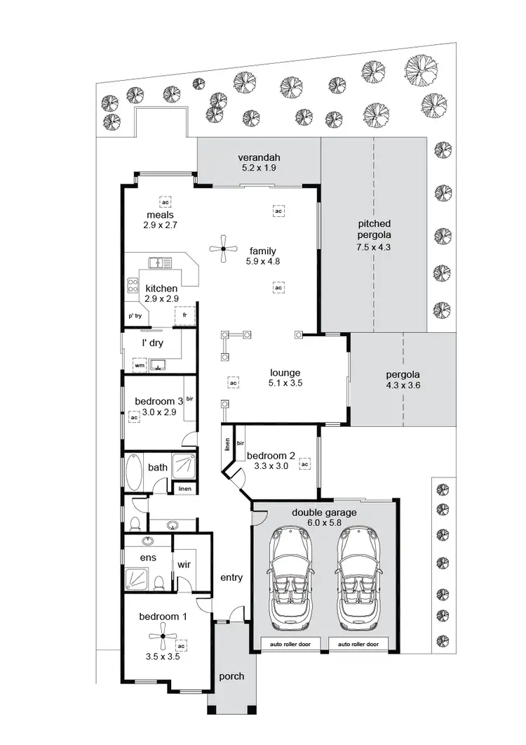 Floorplan of Homely house listing, 3 Nyrang Circuit, Woodcroft SA 5162