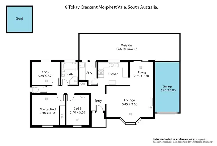 Floorplan of Homely house listing, 8 Tokay Crescent, Morphett Vale SA 5162