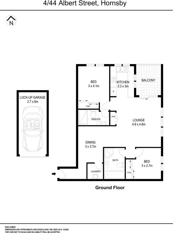 Floorplan of Homely apartment listing, 4/44-46 Albert Street, Hornsby NSW 2077