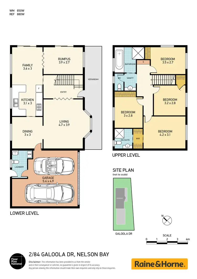 Floorplan of Homely semi-detached listing, 2/84 Galoola Drive, Nelson Bay NSW 2315