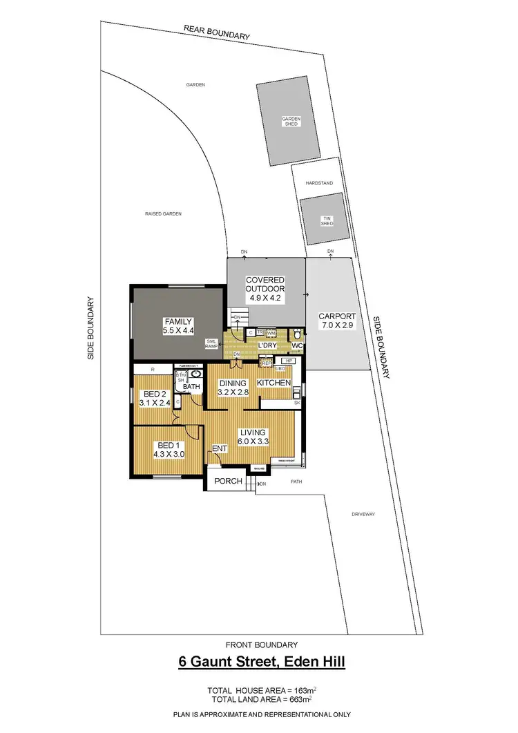 Floorplan of Homely house listing, 6 Gaunt Street, Eden Hill WA 6054