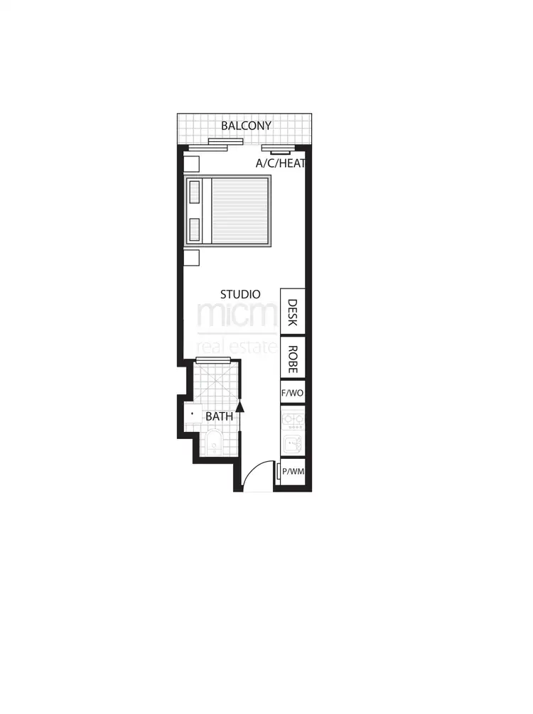 Floorplan of Homely apartment listing, 1811/181 A'Beckett Street, Melbourne VIC 3000