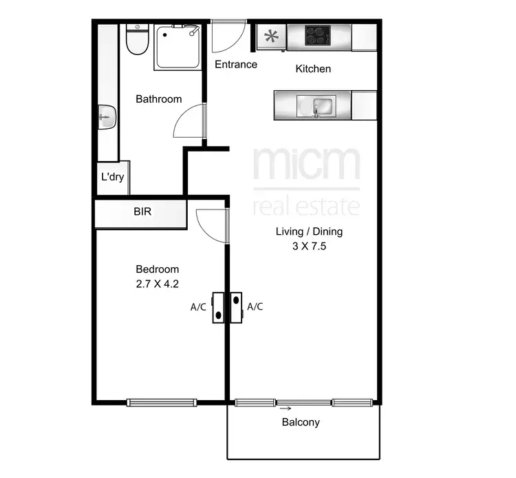 Floorplan of Homely apartment listing, 906/1 Bouverie Street, Carlton VIC 3053
