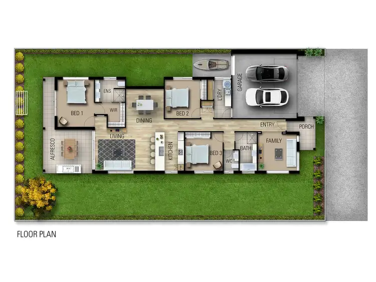 Floorplan of Homely house listing, 14 Caraway Crescent, Banksia Beach QLD 4507