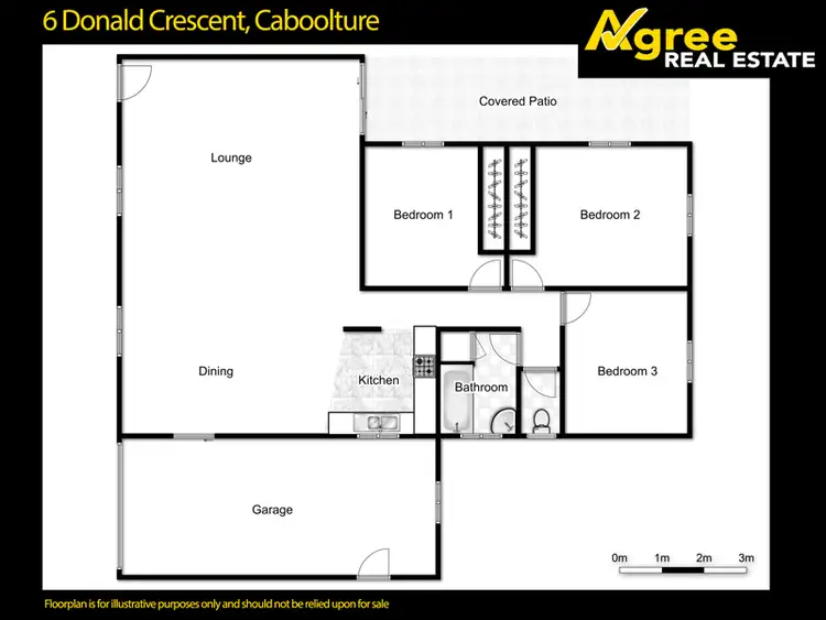 Floorplan of Homely house listing, 6 Donald Crescent, Caboolture QLD 4510