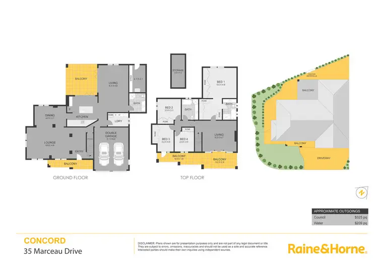 Floorplan of Homely house listing, 35 Marceau Drive, Concord NSW 2137