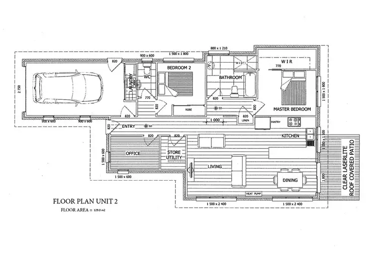 Floorplan of Homely unit listing, 1/32 Dana Drive, Devonport TAS 7310