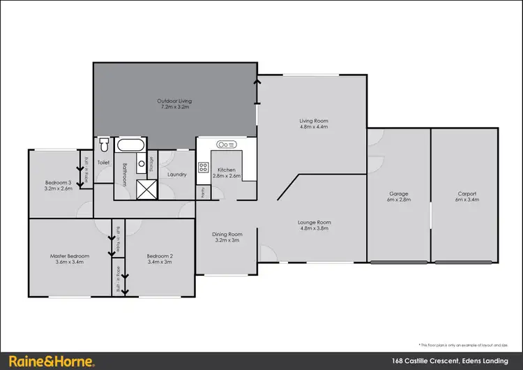 Floorplan of Homely house listing, 168 Castile Cres, Edens Landing QLD 4207