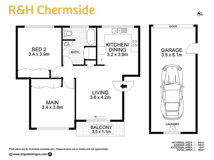 Floorplan of Homely unit listing, Address available on request