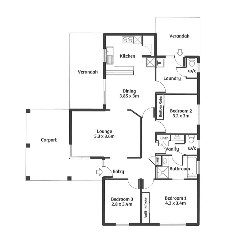 Floorplan of Homely house listing, 8 Janice Street, Murray Bridge SA 5253