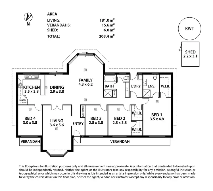 Floorplan of Homely house listing, 18 Kerslake Court, Strathalbyn SA 5255