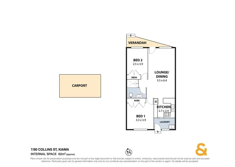 Floorplan of Homely unit listing, 7/80 Collins Street, Kiama NSW 2533