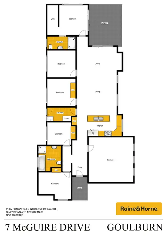 Floorplan of Homely house listing, 7 McGuire Drive, Goulburn NSW 2580
