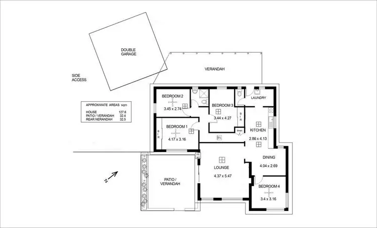 Floorplan of Homely house listing, 1 Coleman road, Elizabeth Downs SA 5113