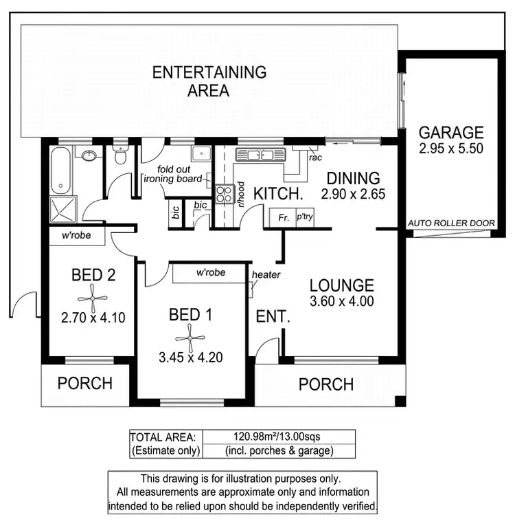 Floorplan of Homely unit listing, 3/95a Railway Terrace, Ascot Park SA 5043