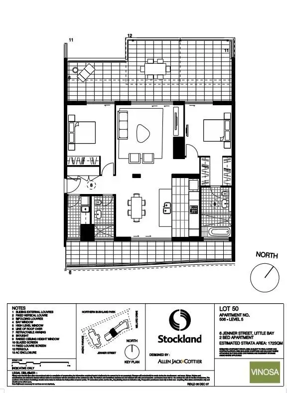 Floorplan of Homely apartment listing, 506/6 Jenner Street, Little Bay NSW 2036