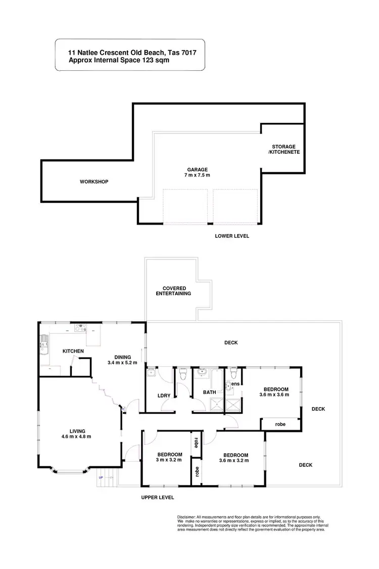 Floorplan of Homely house listing, 11 Natlee Crescent, Old Beach TAS 7017