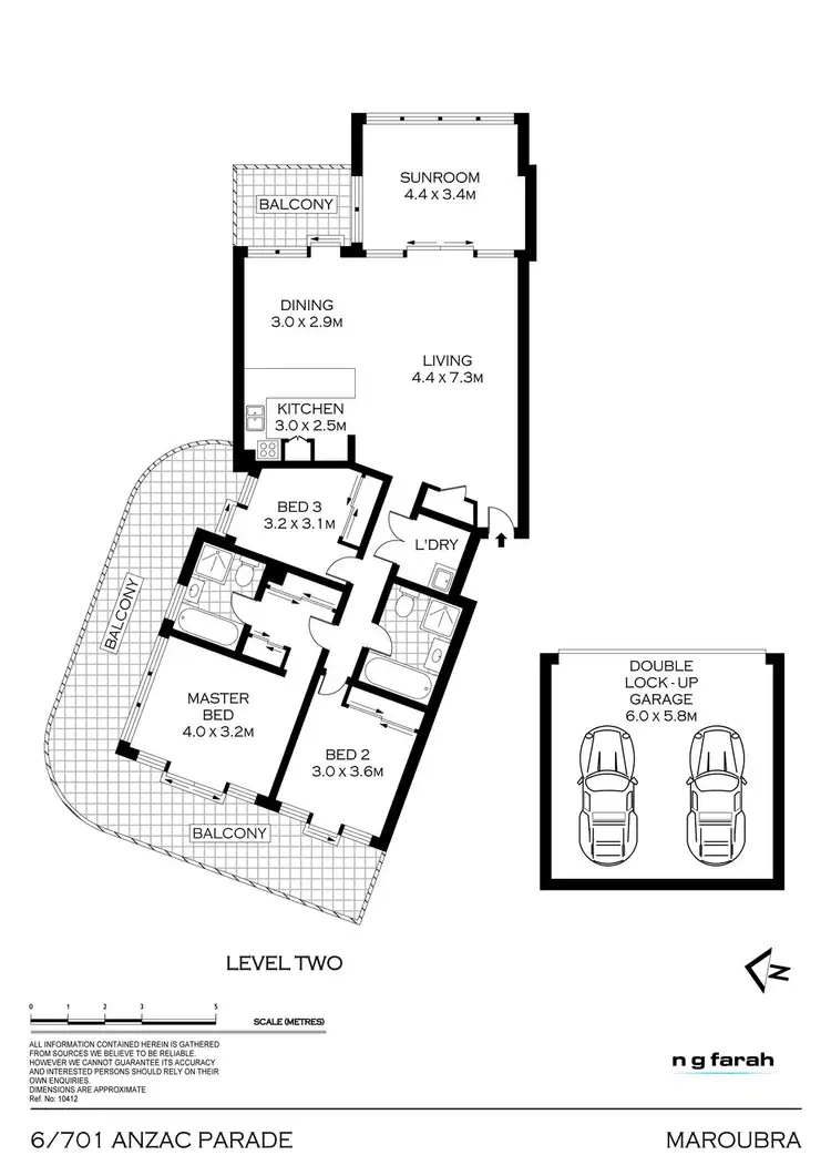 Floorplan of Homely apartment listing, 6/701 Anzac Parade, Maroubra NSW 2035