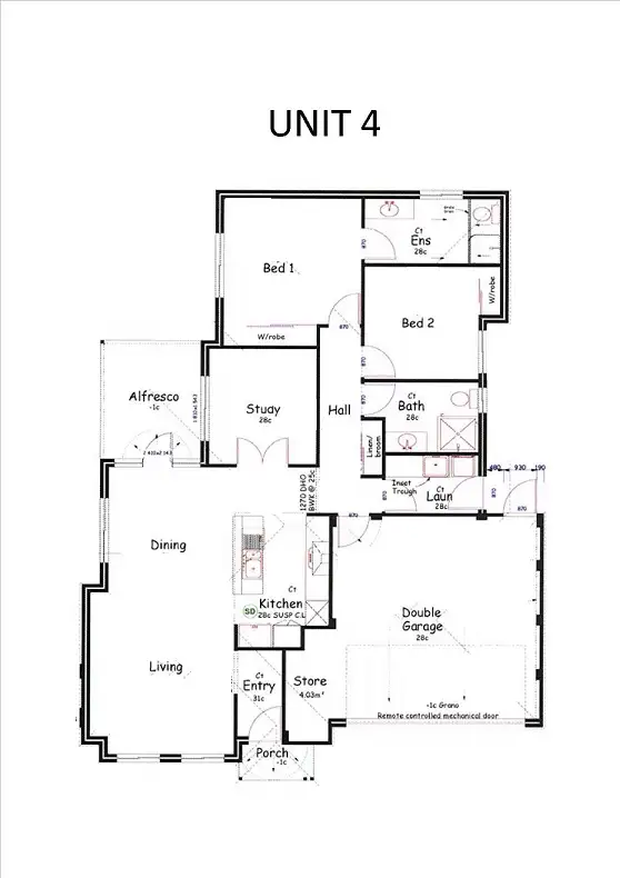 Floorplan of Homely unit listing, Unit 4/4 Rhine Way, Swan View WA 6056