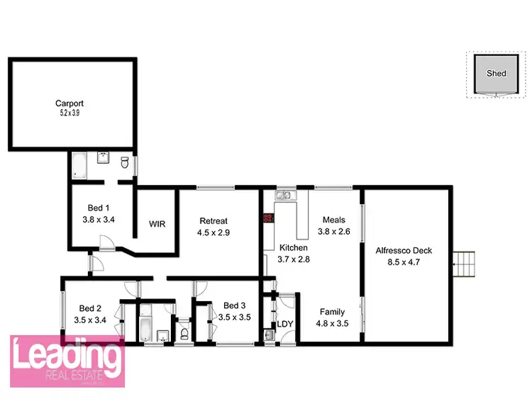 Floorplan of Homely house listing, 1 Rees Road, Sunbury VIC 3429