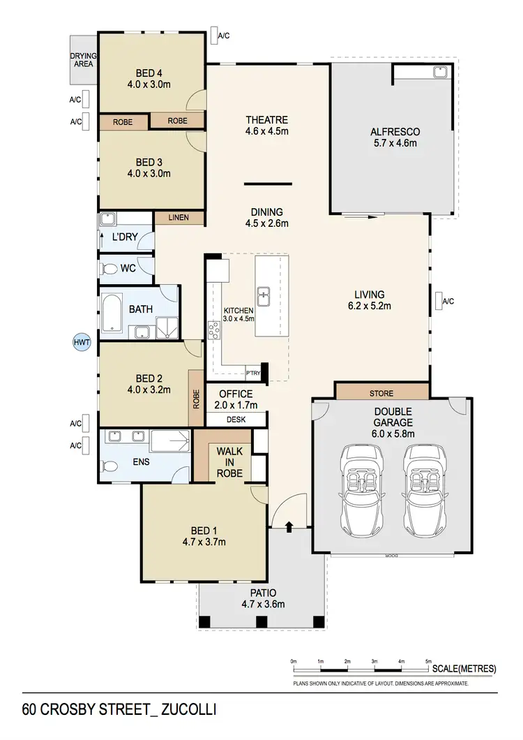 Floorplan of Homely house listing, 60 Crosby Street, Zuccoli NT 832