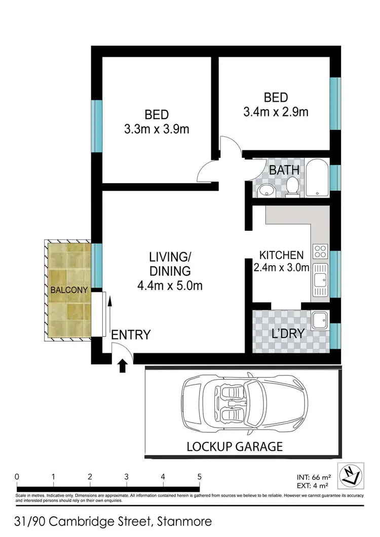 Floorplan of Homely apartment listing, 31/90 Cambridge Street, Stanmore NSW 2048