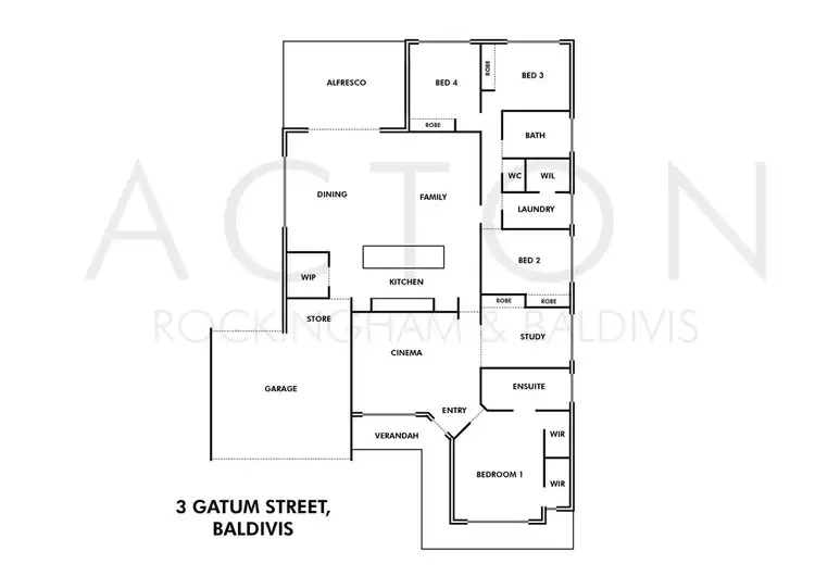 Floorplan of Homely house listing, 3 Gatum Street, Baldivis WA 6171