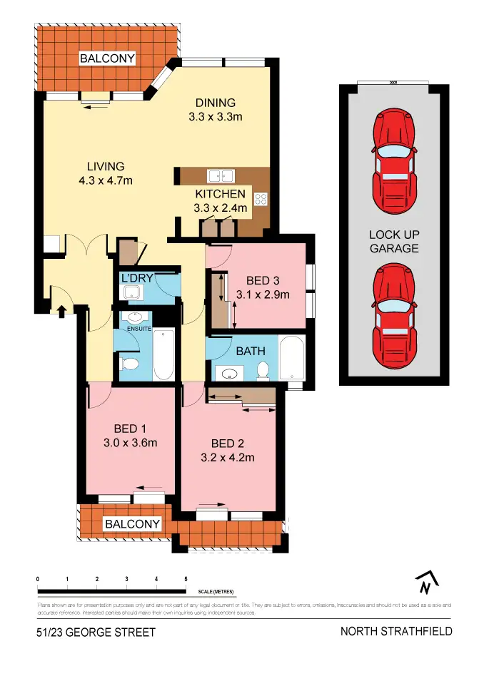 Floorplan of Homely apartment listing, 51/23 George Street, North Strathfield NSW 2137