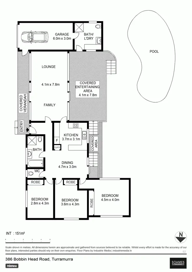 Floorplan of Homely house listing, 386 Bobbin Head Road, Turramurra NSW 2074