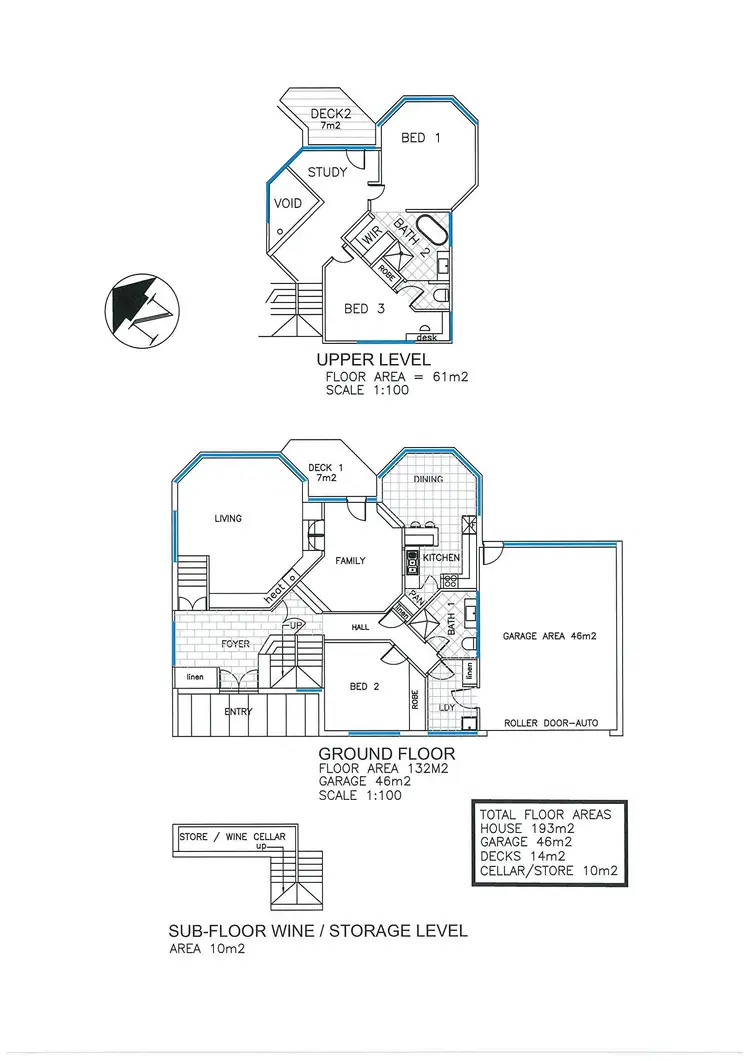 Floorplan of Homely house listing, 3 Pengana Place, Blackmans Bay TAS 7052